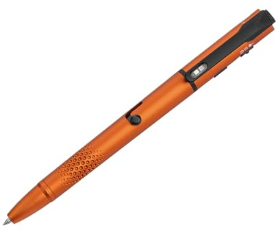 OLIGHT O'Pen 3 EDC Pen Torch with Four Light Sources, Orange | 120-Lumen, Green and Red LED Pen Lights, 4-in-1 Bolt Action Pen, USB-C Rechargeable, for Writing, Work, Professional Gifts