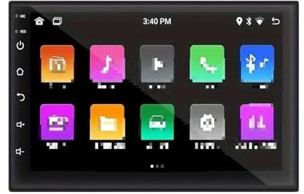 Sistema di navigazione per auto Autoradio Android da 7 pollici, lettore video multimediale GPS, stereo automatico, MP5