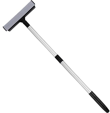 Outil de Nettoyage de fenêtre – Raclette Extensible 2 en 1 | Essuie-Glace de Nettoyage pour Voiture, SUV, Camion, Pare-Brise, Verre, Maison, Salle de Bain, carrelage, Douche, Porte, Miroir, Cuisine