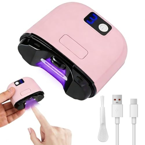 Elektrischer Nagelknipser Nageltrimmer Nagelpolierer 3 in 1 Automatisch Schneidend Schleifend mit Aufbewahrung von Nagelresten Kein Lärm Fingernagelknipser mit Licht für Baby Senioren Erwachsene, Rosa