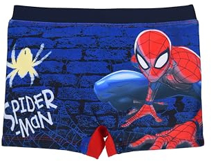 Costume da Bagno Boxer Spider-Man per Bambini e Ragazzi, per Mare e Piscina, Personaggio Marvel e Logo (IT, età, 3 Anni, Regular, Rosso)