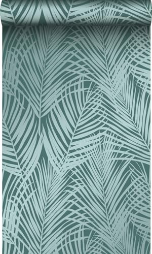 Origin papier peint feuilles de palmier vert émeraude 53 cm x 10.05 m Wallcoverings