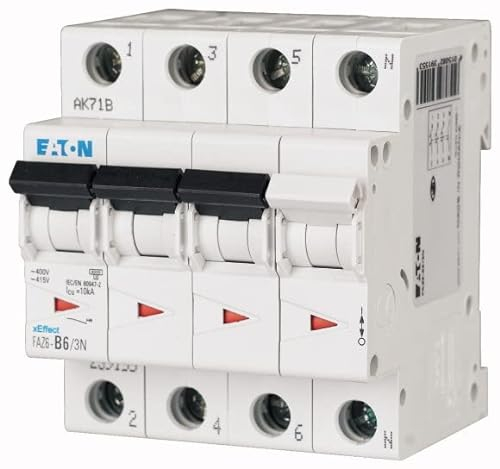 Eaton Leitungsschutzschalter Typ D, Pol 3P+N 4A xEffect DIN-Schienen-Montage