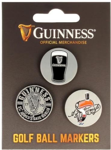 Guinness 3 Pack Golf Ball Markers