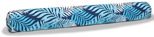 Aqua Deluxe Oversized 5’ Foot Pool Noodle, Pool Noodle Float, Luxury Fabric, Heavy Duty, Blue/White Fern