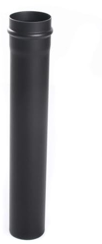 rg-vertrieb Pelletrohr DN 80mm Pellet Ofenrohr Rauchrohr Pellet Bogen 90°Wandfutter T-Stück Rosette Senotherm Lack Kamin Zubehör mit Dichtung wählbar (Rohr 500mm)
