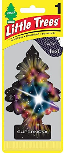 Little Trees Car Air Freshener | Hanging Paper Tree for Home or Car | Supernova | 6 Pack