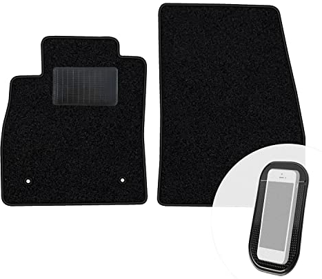 moto-MOLTICO Vorne Fußmatten Auto Velours Autoteppiche Schwarz Automatten Set 2-teilig passend für Ford Kuga III ab 2019