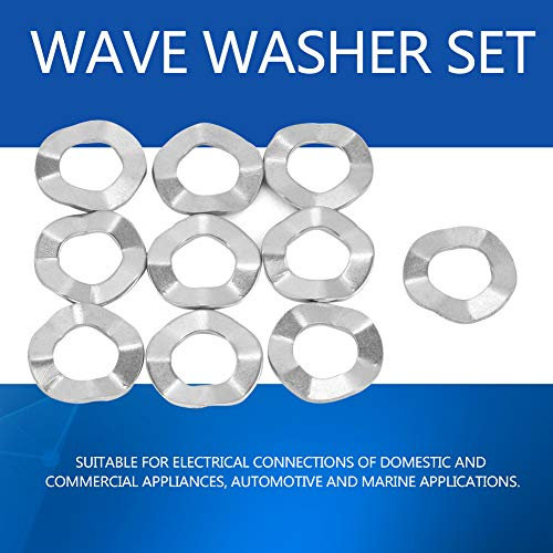 YWBL-WH Rondelles Ondulées à Ressort, Kit D'assortiment de Joints de Rondelle en Acier Inoxydable, M14 (10PCS)