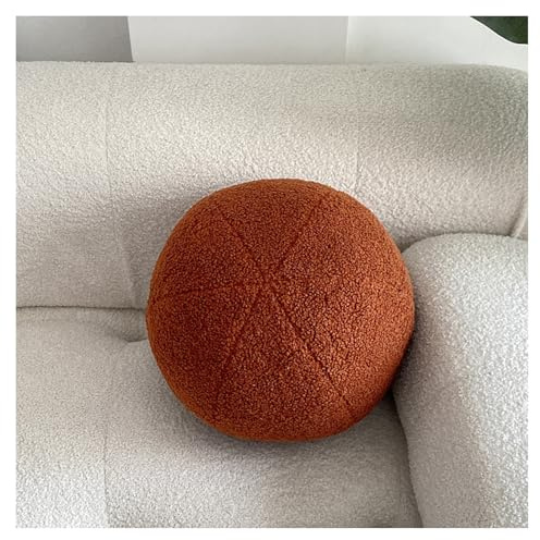 Yooname Caramel Ball Shaped Plush Pillow,Cute Soft Waist Rest Cushion,Home Decorative Throw Pillow Used to Add Comfort and Style to A Couch,Sofa,Or Living Room.