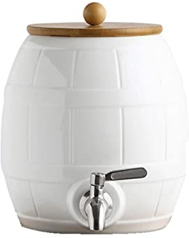LTLWSH Cerámica Dispensador De Agua Con Grifo,Hervidor de agua fría conjunto de casa creativa sala de estar tetera resistente al calor de alta temperatura con grifo hervidor de agua fría,Single kettle