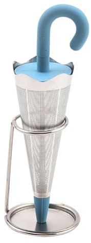 Tea Infuser, Umbrella Stainless Steel Tea Infuser, Reusable Umbrella Tea Infuser, With Drip Tray Hangs on Teacups, Loose Tea Steeper for Tea Cups, Mugs and Teapots (D)