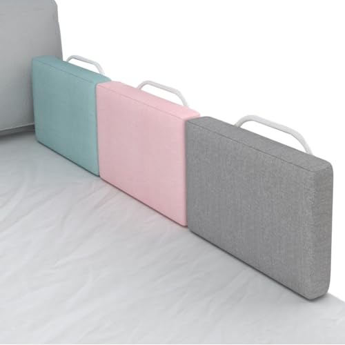 Mgchowue Bettgitter für Baby, Tragbar Schutzgitter Höhenverstellbar Anti-Fall Bett-Geländer, für Kinder, Ältere Erwachsene, Kinder, Baby, Bettgitter für Kleinkinder (Color : Gris, Size : 50cm)