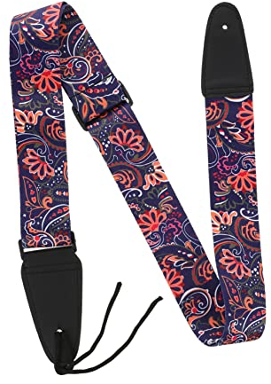 HEMOTON Verstellbarer Gitarrengurt Kreativer Farbenfroher Gurt Für Gitarre Und Ukulele Robuste Und Stilvolle Lösung Für Musiker