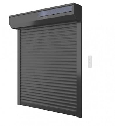 Volet solaire alu radio H 130 cm x L 120 cm Gris