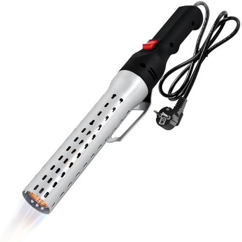 Looft Air Lighter 2200W - Encendedor eléctrico para barbacoa con soplador, 700 °C en 60 segundos | Encendedor eléctrico para barbacoas, barbacoas, carbón vegetal y estufas de leña, chimeneas y