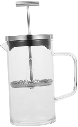 Gatuida Cafetière Piston Verre Épais avec Échelle Presse Manuelle pour Café et Thé Capacité pour Usage Domestique Facile à Nettoyer