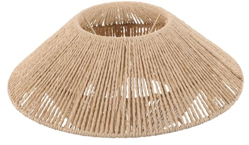 Carta Intrecciata Paralume Stile Vintage da Soffitto | Design Semplice, Lavorazione Curata, Materiale in Carta, Atmosfera Naturale per Interni Domestici e Decorazione Sobria