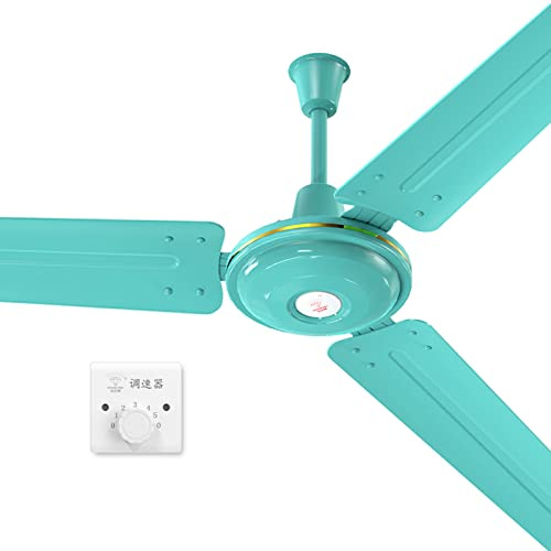 MEVZHH Ventiladores de Techo con Lámparas,Ventilador de Techo con Luces con Cuchillas de Ventilador 3Xiron,Ventilador de Techo Silencioso para el Hogar con Interruptor de Control de Pared de 5 Velocid