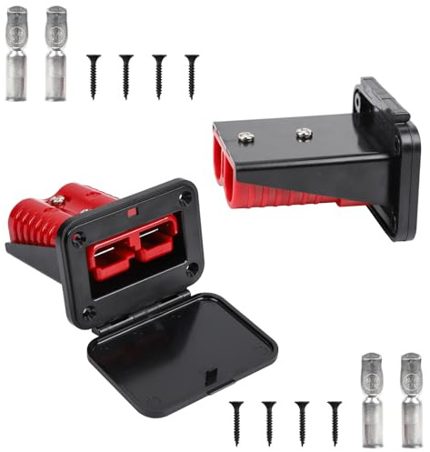 Gachiwar 175A Conector de Batería Rápido con Tapa, Toma de Desconexión para Coche, Autocaravana, Barco, ATV, Camión, Tractor, Grúa, Remolque – Kit Conector de Alta Intensidad