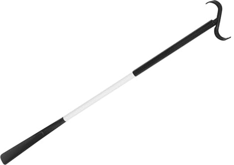 Generico Calzascarpe e Bastone Vestirsi Multiuso in Abs per Anziani Disabili e Donne in Gravidanza Aiuto per Indossare Scarpe e Vestiti Facile da Montare e Smontare Nero e Bianco