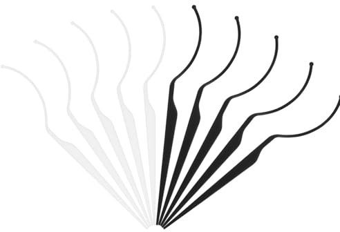 Artibetter Soportes para Pestañas Postizas de Acrílico y Fibra, 10 Unidades Superficie Lisa y Diseño Moderno para Exhibición Clara y Profesional