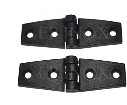 FP INOX Charnière (Lot de 2) Nylon renforcée Noir 84x27mm