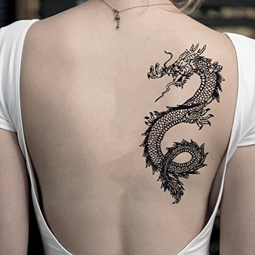 Tatouage Temporaire Dragon asiatique (2 Pièces) - ohmytat.com