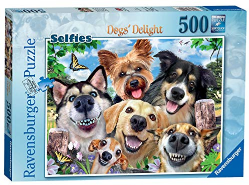 Ravensburger Selfies Dogs’ Delight 500 Piece Jigsaw Puzzle for Adults and Kids Age 10 and Up