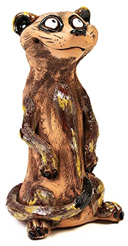 Ceramics World - Keramik Gartenstecker - Erdmännchen groß - Gartendeko