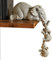 YWHWXB Lot de 3 éléphants à Collectionner - Figurines en résine peintes à la Main pour décoration d'intérieur