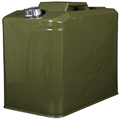 Auslaufsicher Benzinkanister aus Metall, Hohe Kapazität Benzinkanister mit Universalauslauf, 30 Liter, 35 Liter, 40 Liter, 50 Liter, 60 Liter Kanister für Motorrad und Auto