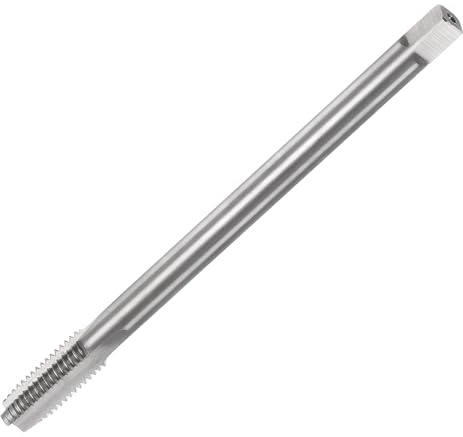 QUARKZMAN Metrisches Gewindebohrer M10 x 1,5 H2 Linksgewinde 130mm Extra langer gerader Flöten-Gewindeschneidemaschine Gewindebohrer Gewindeschneidwerkzeug