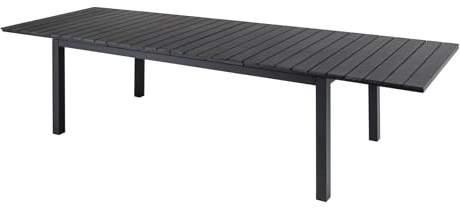 Riess Ambiente Ausziehbarer Outdoor Esstisch DESIGNO 200/250/300cm schwarz grau Nonwood wetterfest Gartentisch Terrassentisch Balkontisch Dachterrassentisch