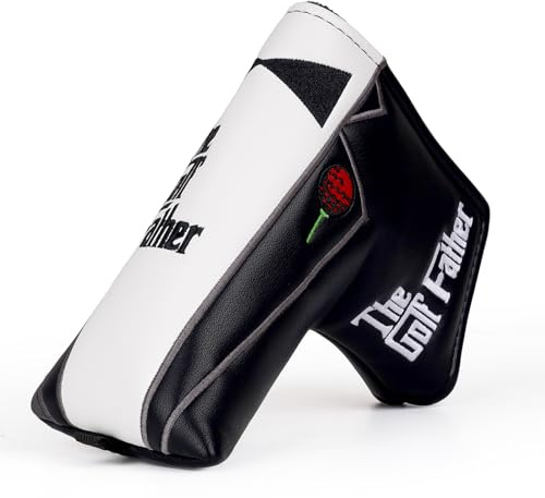 Pingtype Golfschläger-Kopfbedeckung, magnetisch, schwarz und weiß, PU-Leder, Geschenk für Scotty Cameron Taylormade Odyssey