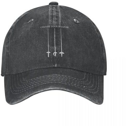 AEIKHAEC Baseballmützen Fechten für Männer und Frauen Baseballkappe klassisch abgenutzter Degen Säbel Design Wählen Sie Ihre Waffe Geschenk