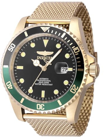 Invicta Herren Analog Automatik Uhr mit Edelstahl Armband 47967