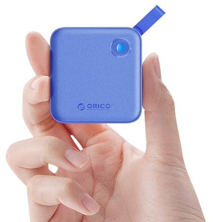 ORICO SSD Portable 4 to avec Câble USB-C 2 en 1, Disque Dur Externe SSD, Jusqu'à 460 Mo/s, Indicateur d'État, Stockage Fiable pour Smartphone USB-C, Tablette et Ordinateur - B5PLUS