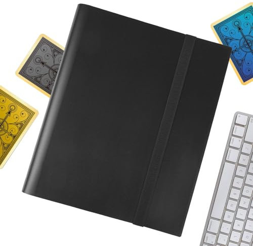 Sammelkartenalbum, Kartenordner für Sammelkarten - Tragbarer Spielkartenhalter mit 9 Taschen | Leichter Kartenordner, Kartensammelordner für Spieleabende, Tauschen