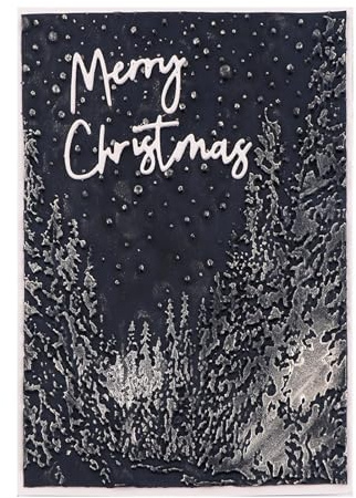 3D Embossing Folder Seaweed Bubble Edge Background Plastic Embossing Folder Template Paper Craft DIY Tree Snowy Molds Crafts Scrapbooking Supplies Christmas Winter Wishes Scrapbook Card Decorations