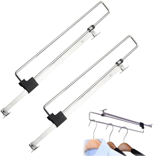 Tringle à Vêtements, Tringle Coulissante Penderie, Tube Télescopique pour Meubles de Stockage, Barre Télescopique Réglable, pour Le Rangement Des Vêtements
