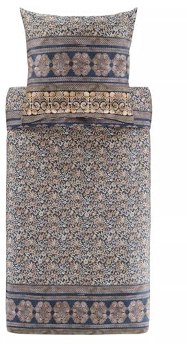 Bassetti Satin-Bettwäsche-Garnitur TORCELLO Farbe Silber G1 Größe 155x220+80x80