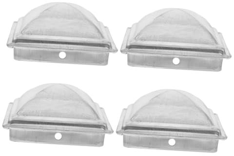 Angoily 4pcs Outdoor Fence Post Caps Post Topper Covers Weatherproof Easy Installation