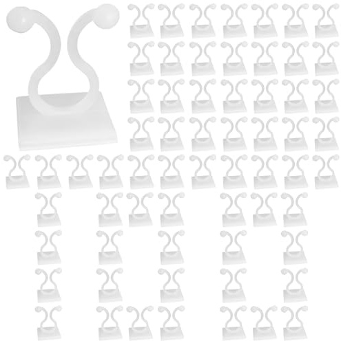Lot de 100 Clips adhésifs de Jardin – Clips Pothos pour, Crochets de Support de Vigne, Outil de Fixation sécurisé pour, Accessoires de Suspension | Idéal pour la décoration de