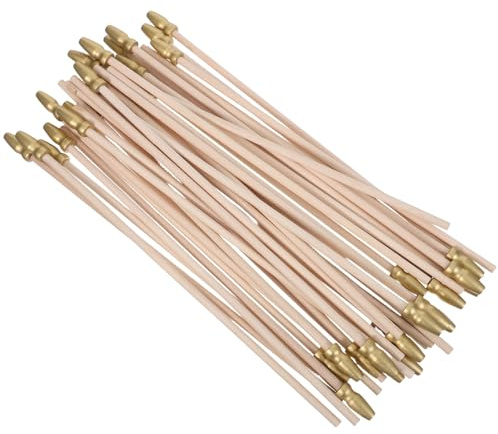 TOYANDONA 40 Kleiner Fahnenstangen 25cm für Selbstgemacht Flaggenzubehör | Handfahnenstangen für Partys und Festliche Anlässe, 0, 5cm Stabdurchmesser, Leicht Montierbar