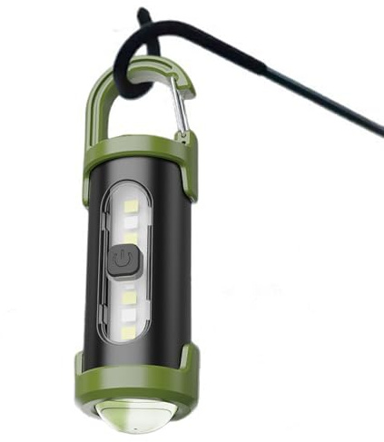 Genérico Linterna con luz LED de llavero,Linterna de Llavero Ligera y Ultraligera | Mini para Acampada | Para viajes lectura viajes de mochila caminatas nocturnas campamentos excursionismo