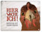 trendaffe - Hier wache ich! Huhn Blechschild in 15x20 cm - Hier wache ich! Henne Metallschild Dekoschild
