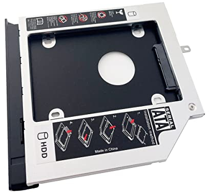 NIGUDEYANG 2nd HDD SSD Cadre optique Cadre Caddy Adaptateur pour Lenovo Thinkpad L560 L570 avec façade avant et support de montage en métal