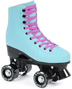 SMJ sport ABEC 7 - Pattini da donna in stile retrò, con cuscinetti a sfera, colore turchese, taglia 35, 36, 37, 38, 39, 40, 41, turchese, 41
