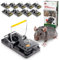 GARDIGO® Rattenfalle mit Köder - 10er Set | Professionelle Schlagfalle mit Rattenködern aus Kunststoff zur Rattenbekämpfung | Wiederverwendbar und Hygienisch | Für drinnen & draußen | Ratten bekämpfen